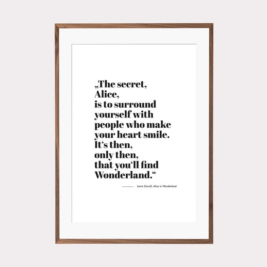 Art Print |  The secret of Wonderland, Alice....