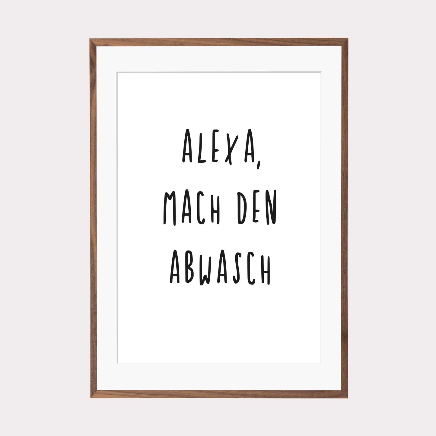 Art Print | Alexa mach den Abwasch