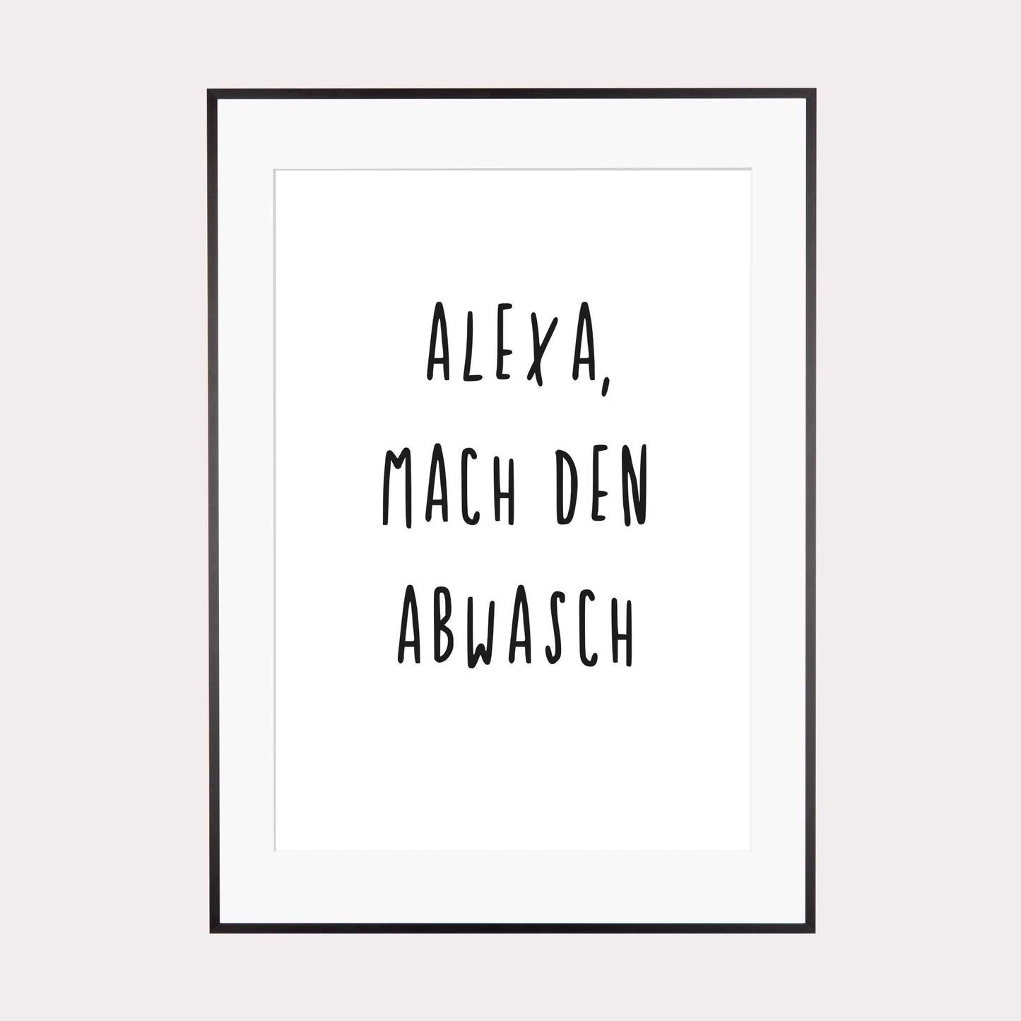 Art Print | Alexa mach den Abwasch