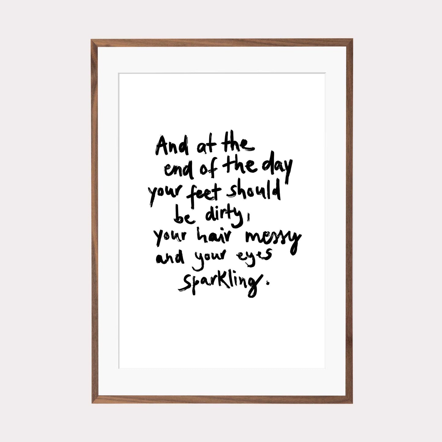 Art Print | At the end of the day
