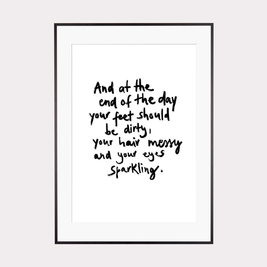 Art Print | At the end of the day