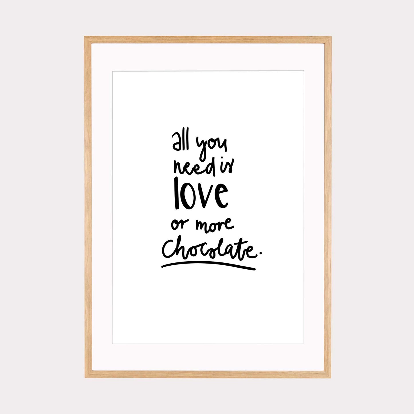 Laden Sie das Bild in den Galerie-Viewer, Art Print | Love or more chocolate
