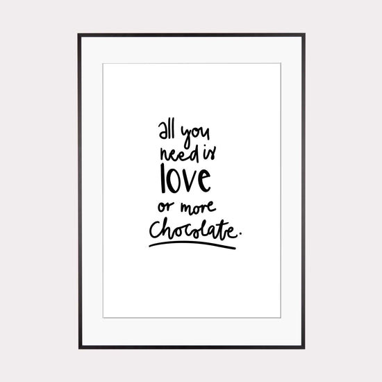 Laden Sie das Bild in den Galerie-Viewer, Art Print | Love or more chocolate
