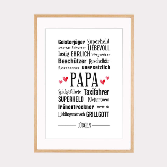 Art Print | Papa - Vatertagsgeschenk