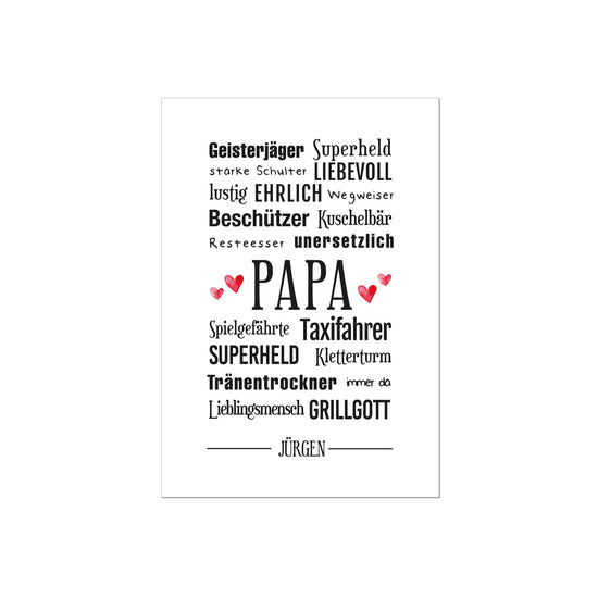 Art Print | Papa - Vatertagsgeschenk