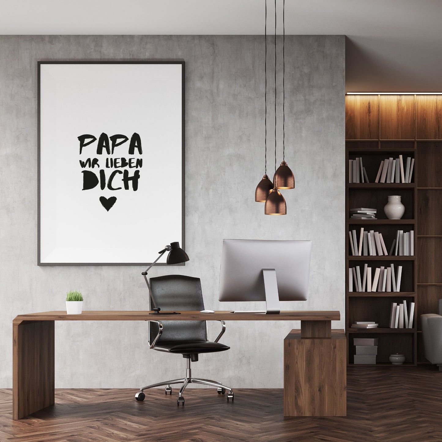 Art Print | Papa wir lieben Dich