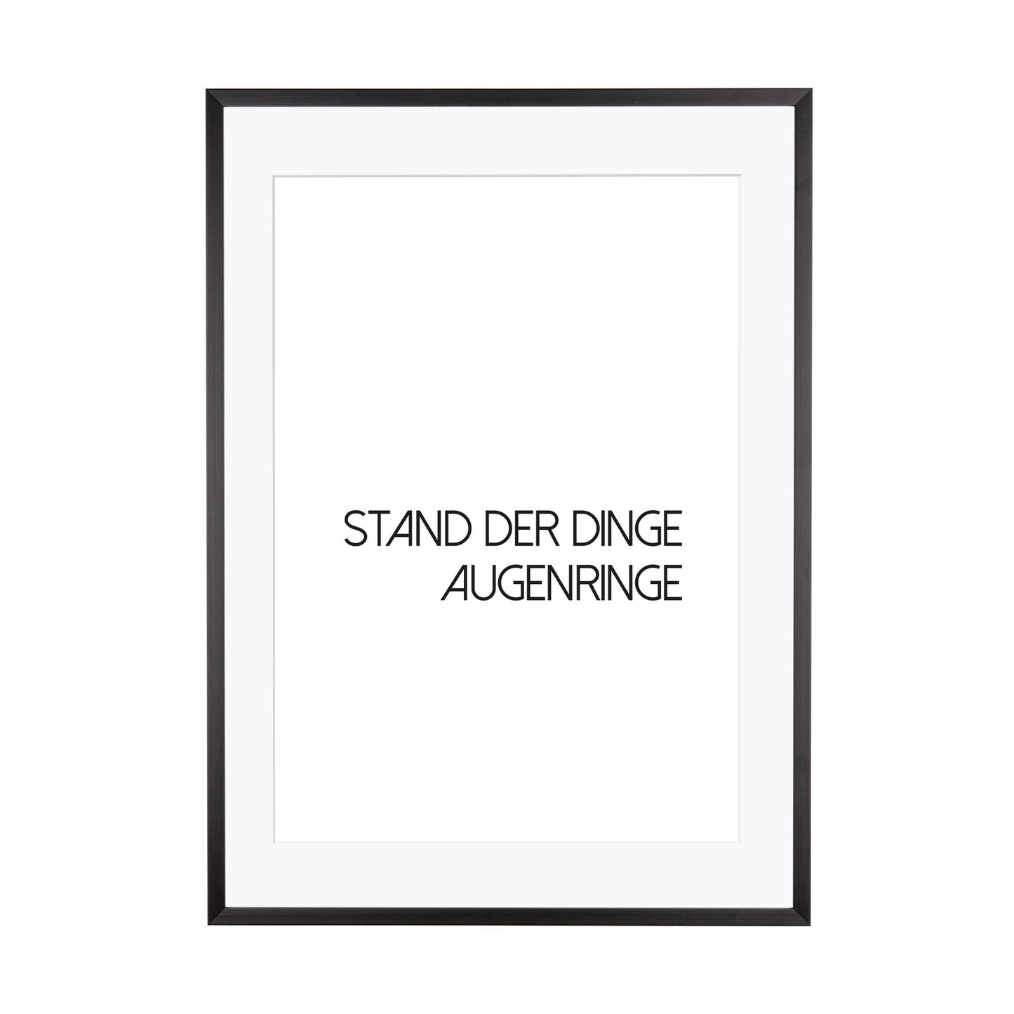 Art Print |  Stand der Dinge Augenringe