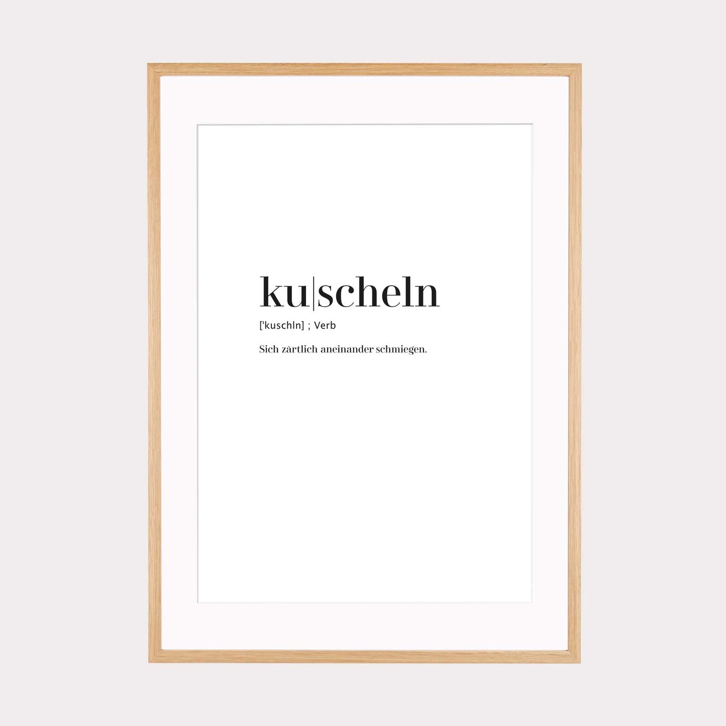 Laden Sie das Bild in den Galerie-Viewer, Art Print | Kuscheln - Worterklärung Definition à la Duden
