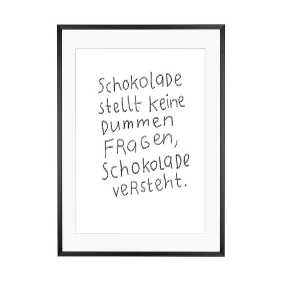 Art Print | Schokolade versteht