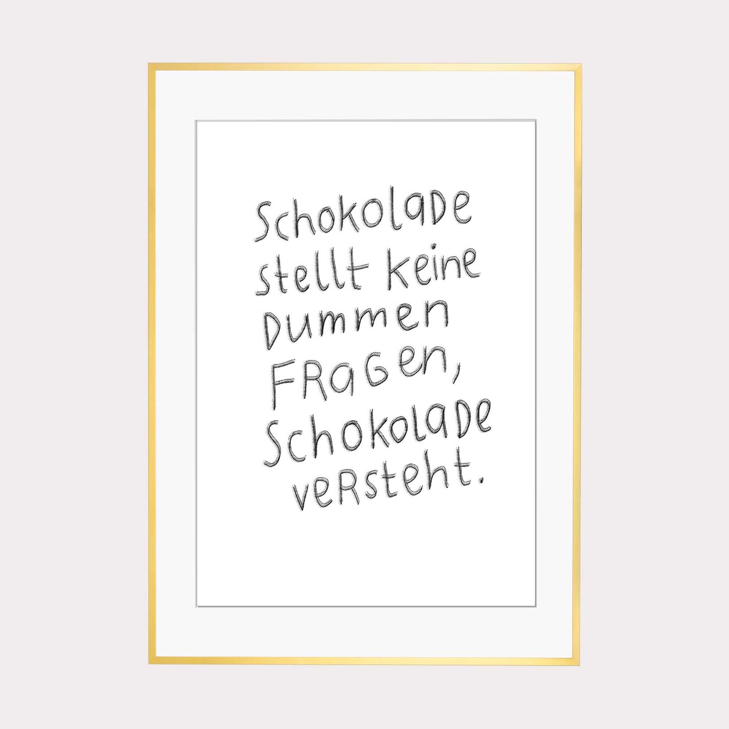 Art Print | Schokolade versteht