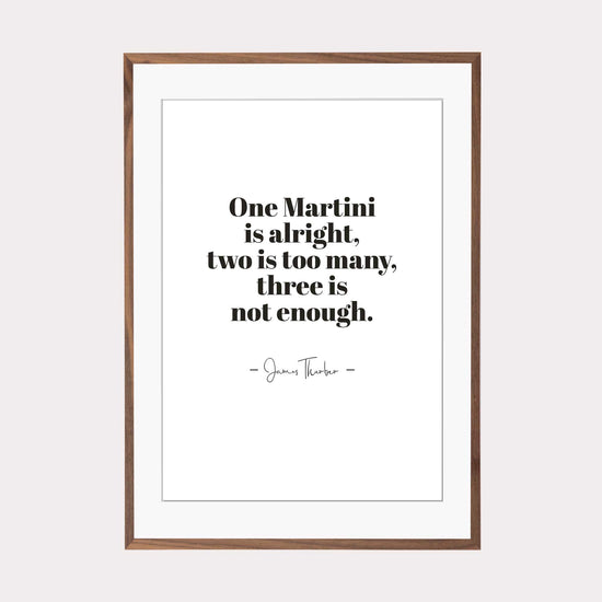 Art Print | One Martini