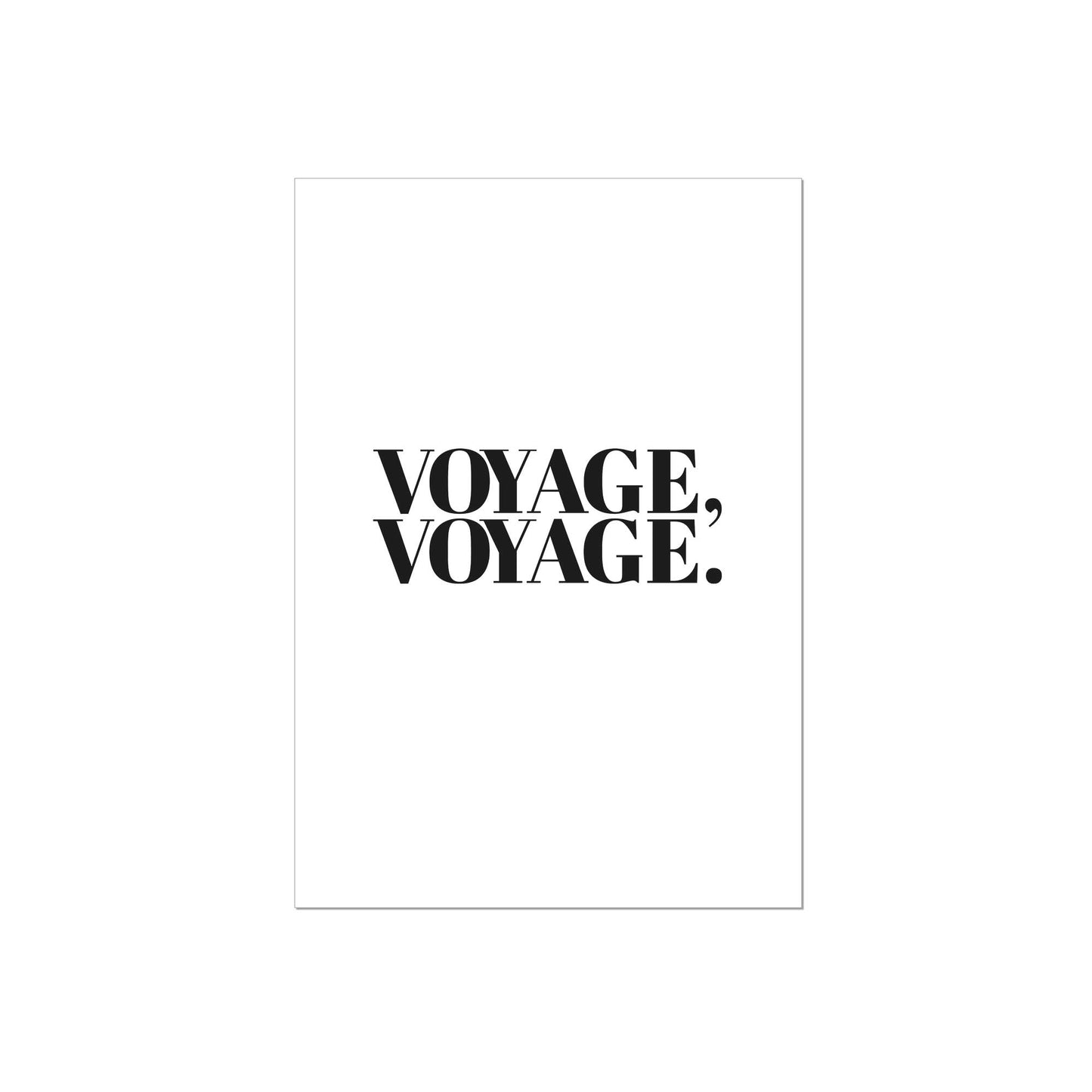 Art Print |  Voyage, Voyage.