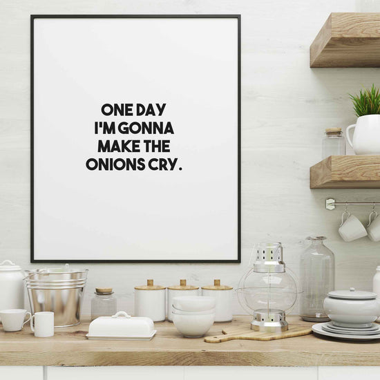 Art Print |  onions cry