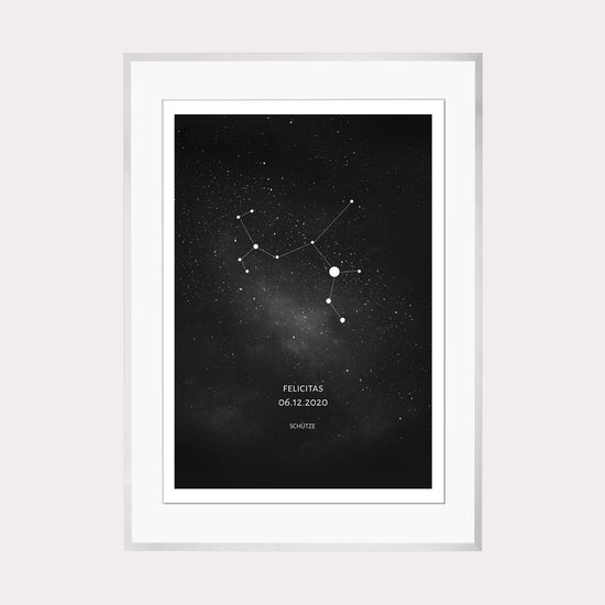 Laden Sie das Bild in den Galerie-Viewer, Print personalisierbar | Sternzeichen Schütze - Sternenhimmel
