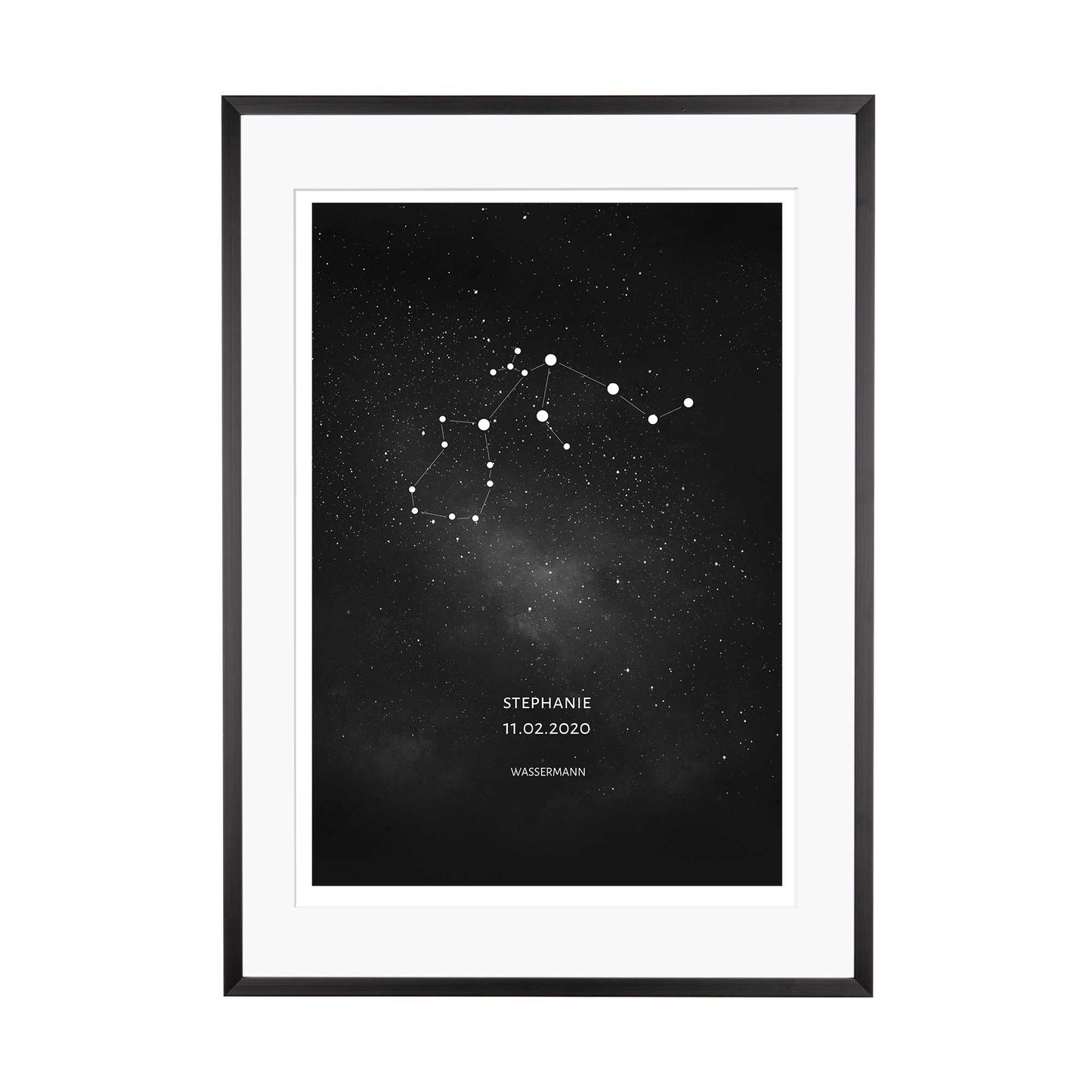 Laden Sie das Bild in den Galerie-Viewer, Print personalisierbar | Sternzeichen Wassermann - Sternenhimmel
