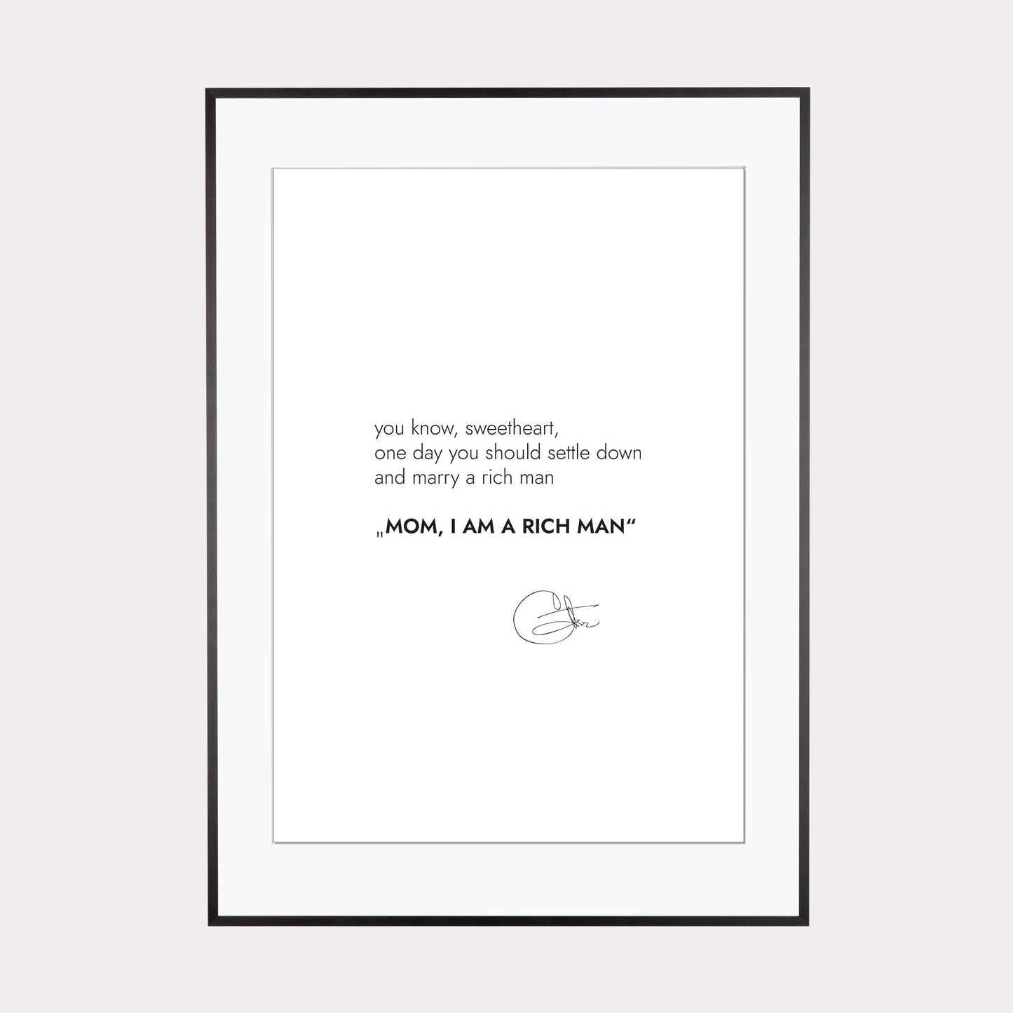 Art Print |  Rich Man