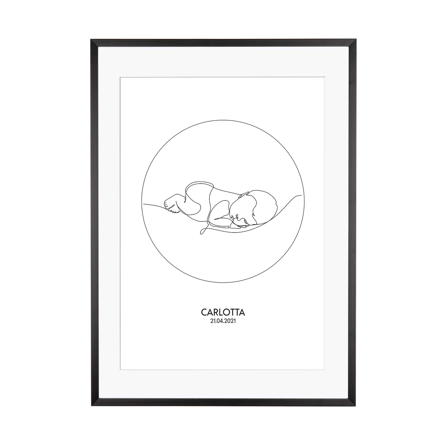 Print personalisierbar | Outlines - Baby #1