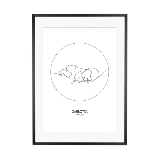 Print personalisierbar | Outlines - Baby #1