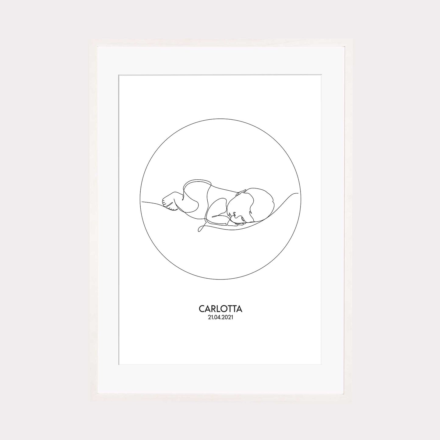 Print personalisierbar | Outlines - Baby #1