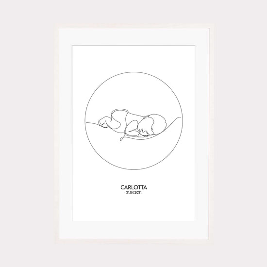 Print personalisierbar | Outlines - Baby #1