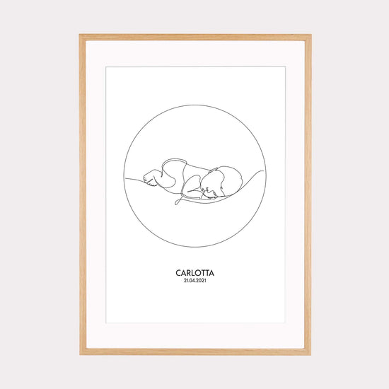 Print personalisierbar | Outlines - Baby #1
