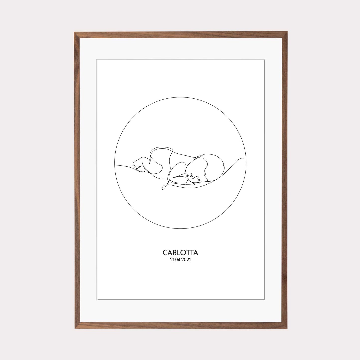 Print personalisierbar | Outlines - Baby #1
