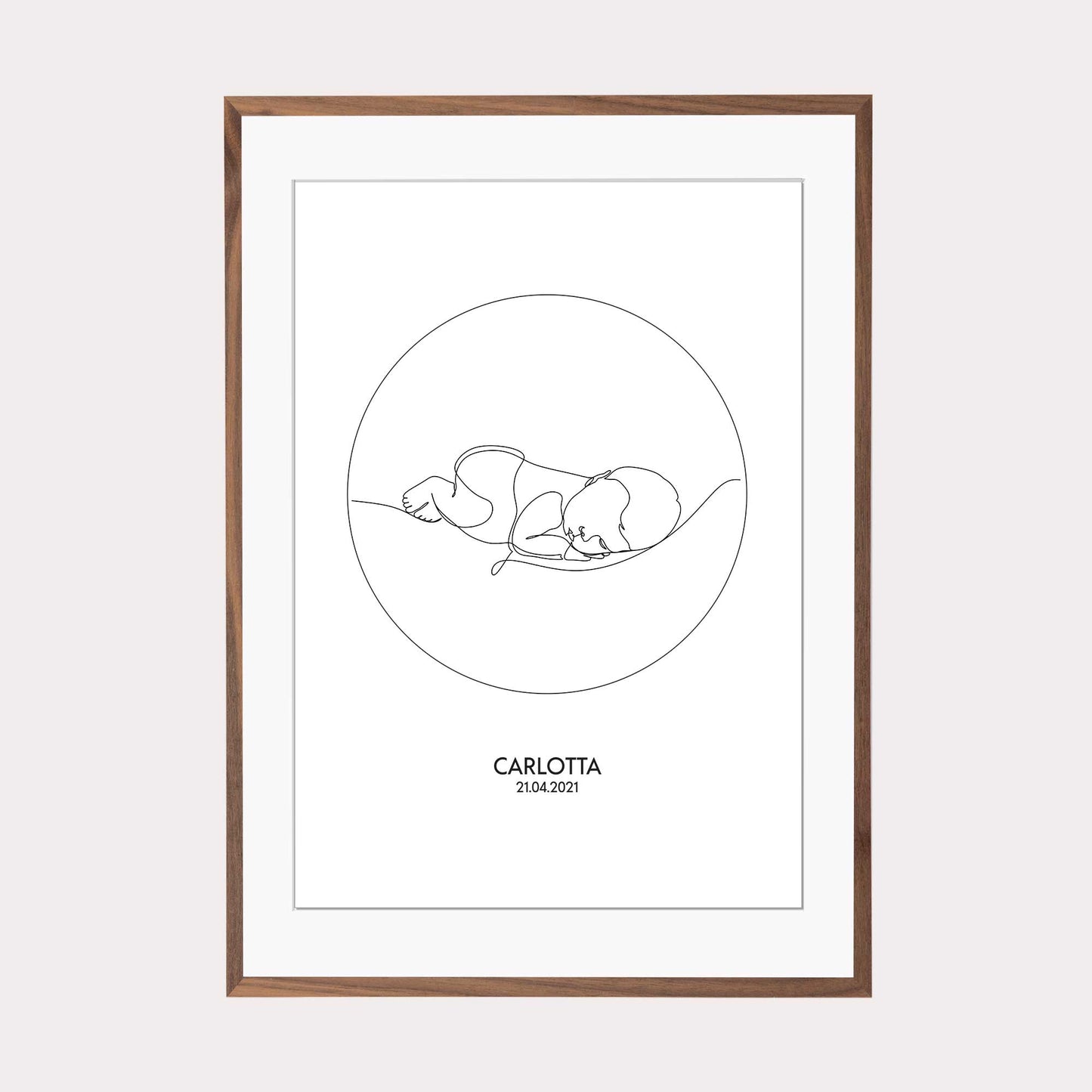 Print personalisierbar | Outlines - Baby #1