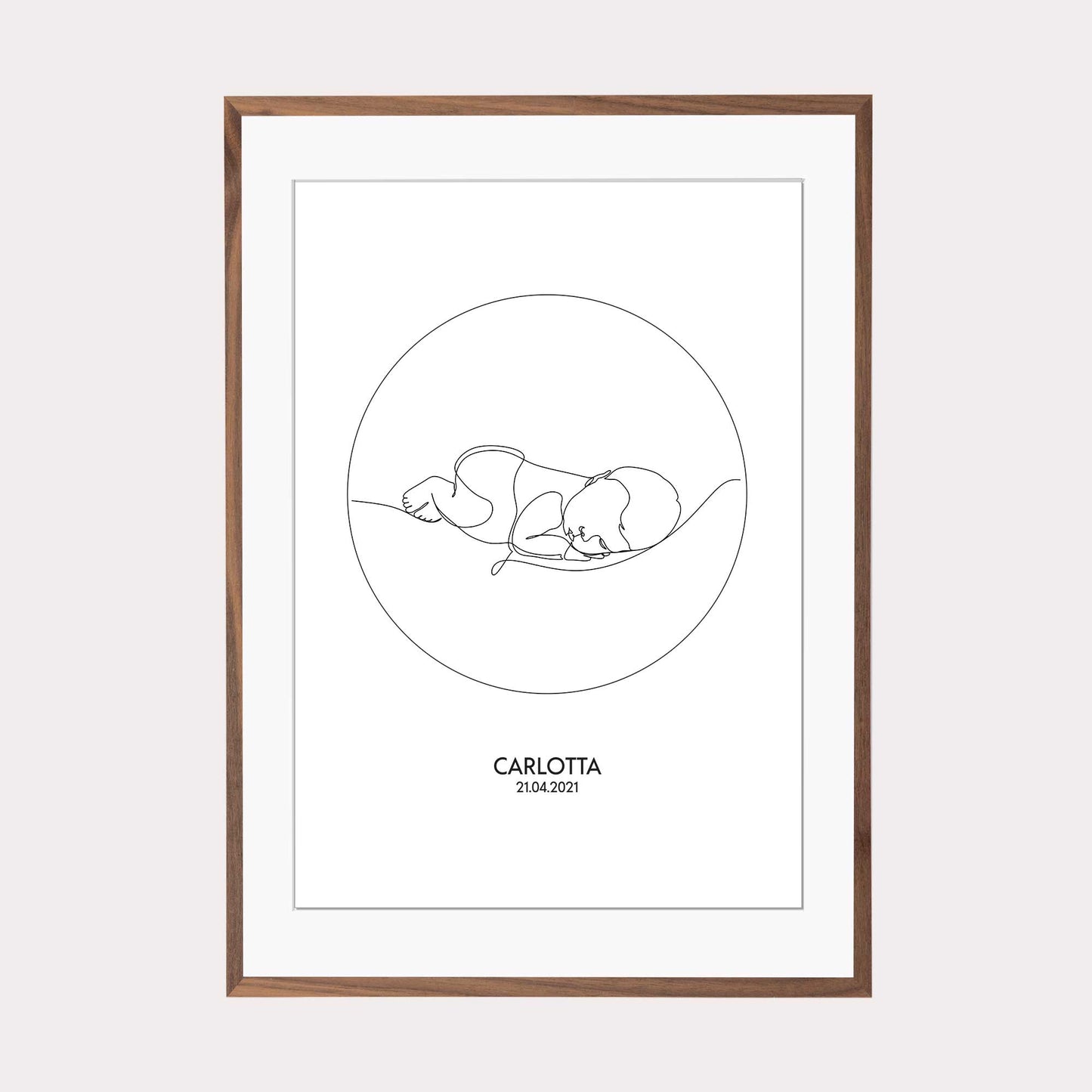 Laden Sie das Bild in den Galerie-Viewer, Print personalisierbar | Outlines - Baby #1
