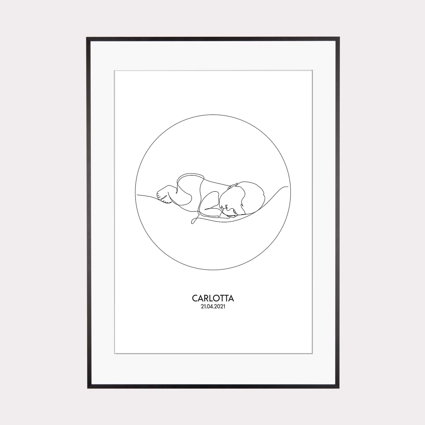 Print personalisierbar | Outlines - Baby #1