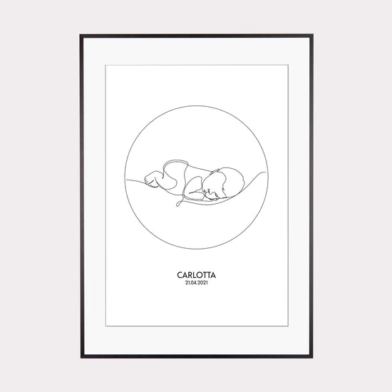 Print personalisierbar | Outlines - Baby #1