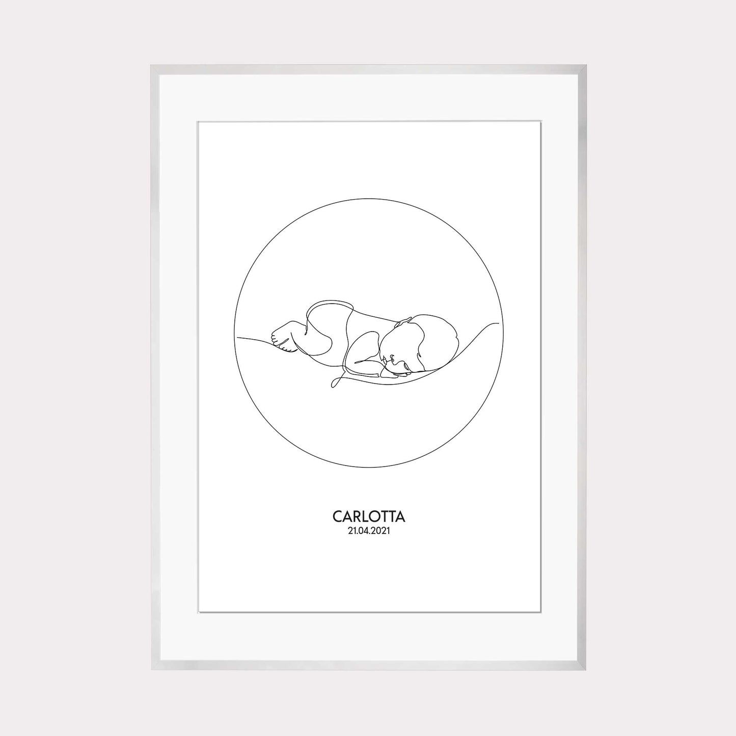 Print personalisierbar | Outlines - Baby #1