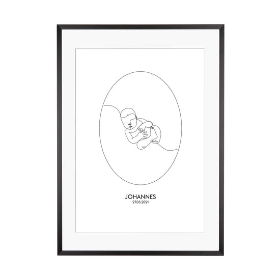 Print personalisierbar | Outlines - Baby #2