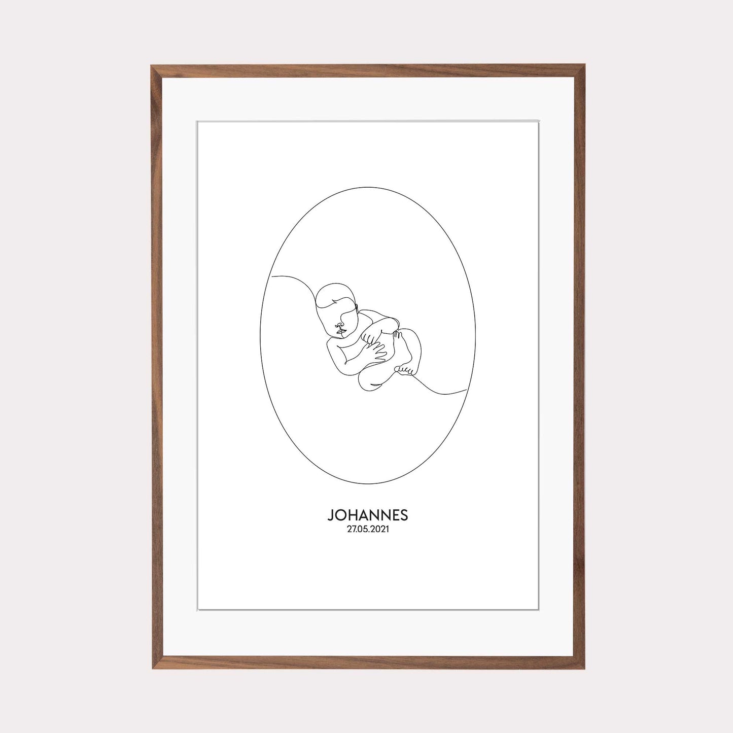 Print personalisierbar | Outlines - Baby #2