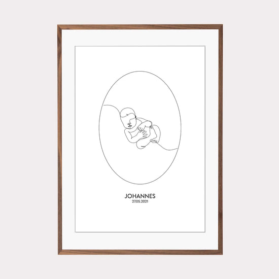 Print personalisierbar | Outlines - Baby #2