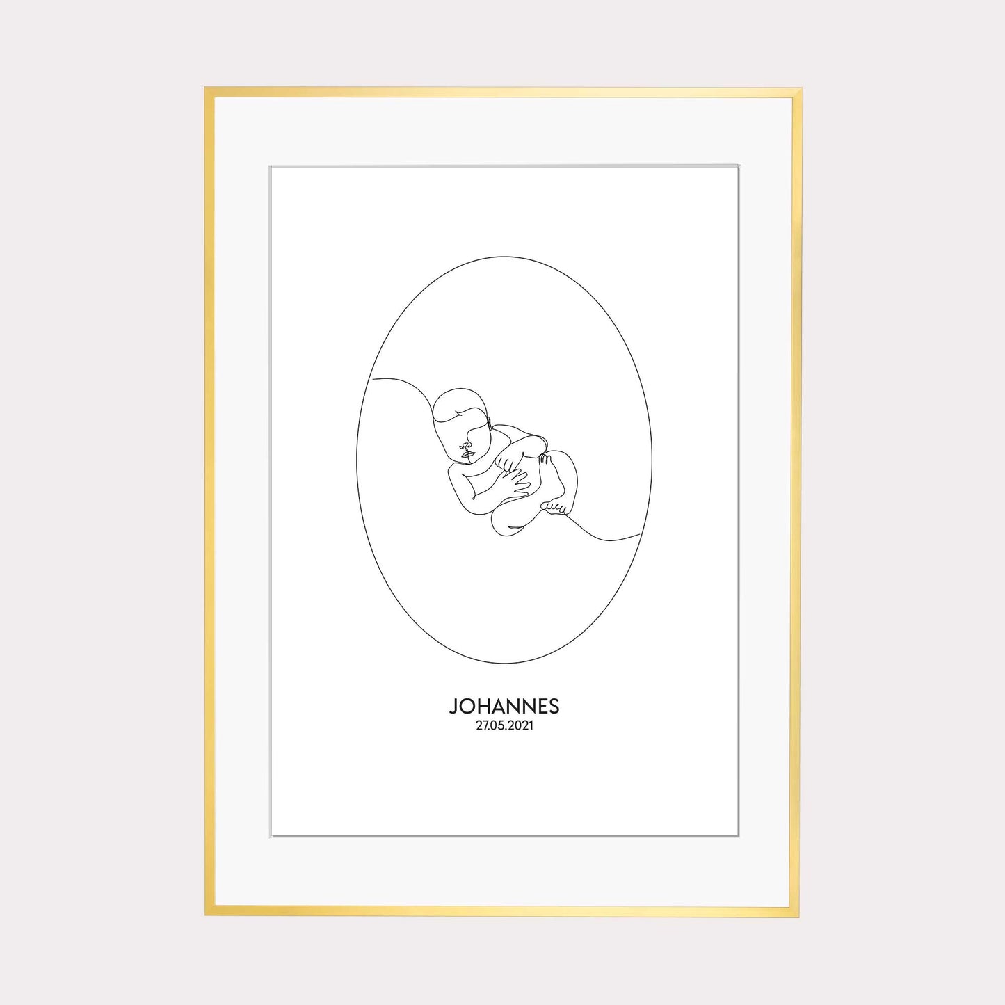 Print personalisierbar | Outlines - Baby #2