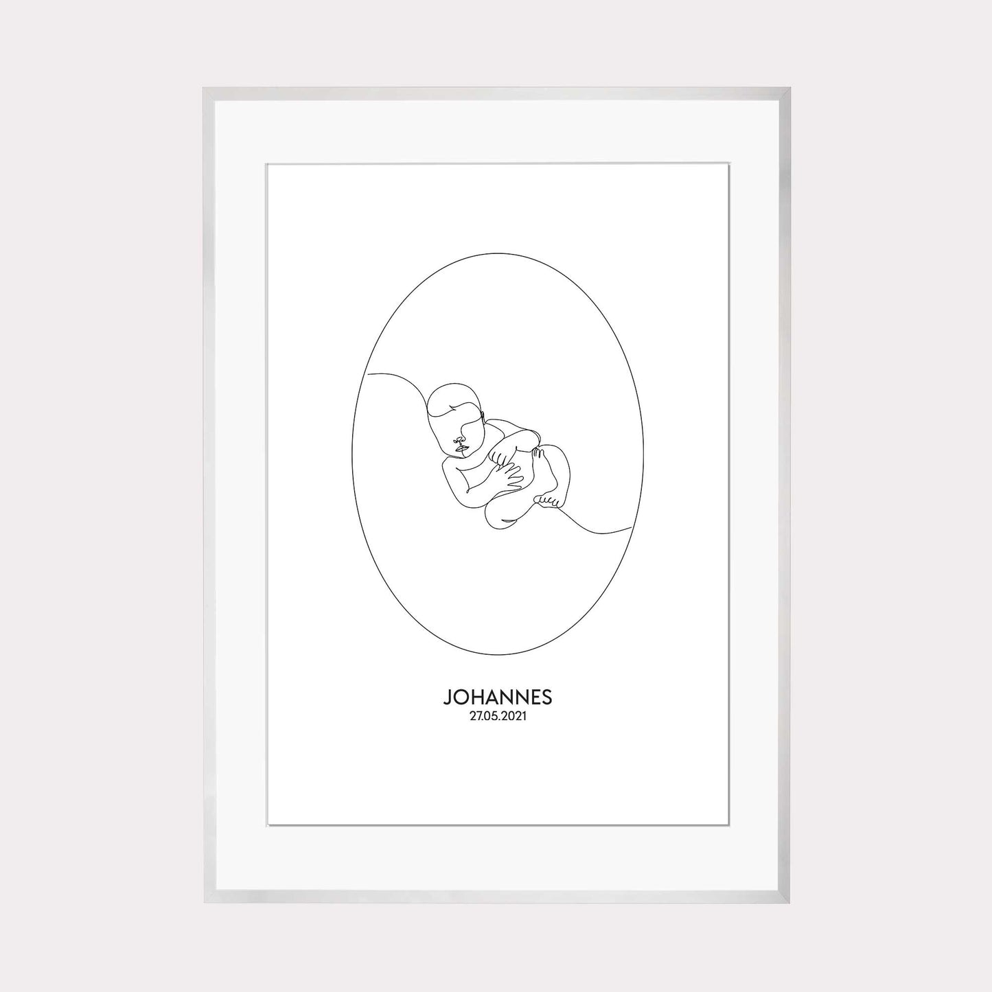 Print personalisierbar | Outlines - Baby #2