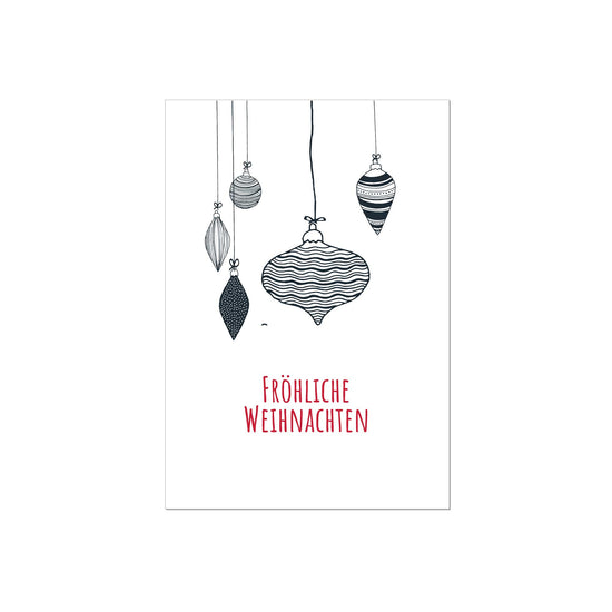 Art Card | Weihnachtskarte Kugeln