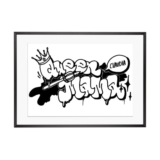 Graffiti Art | Queen MAMA personalisierbar