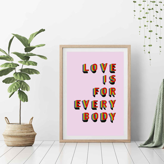 Laden Sie das Bild in den Galerie-Viewer, Art Print | Love is for everybody

