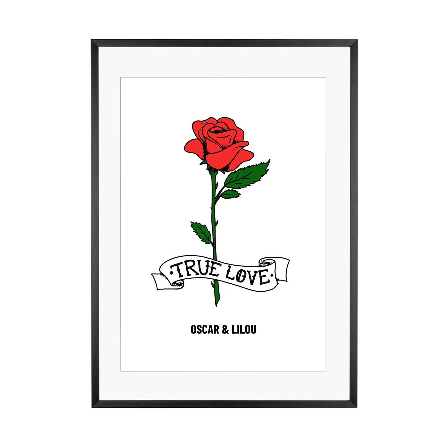 Graffiti Art | True Love Rose #1 personalisierbar