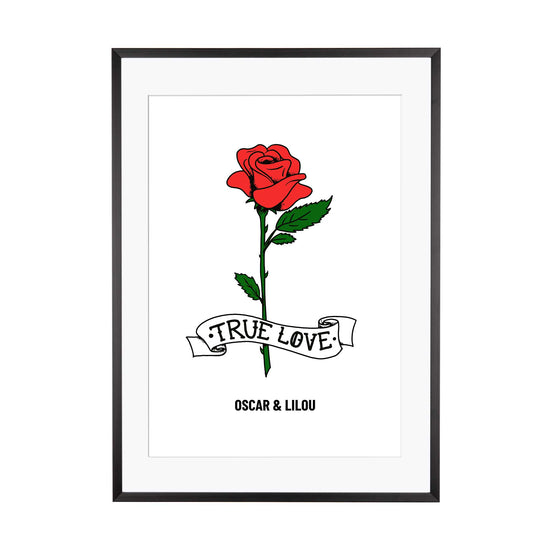 Graffiti Art | True Love Rose #1 personalisierbar