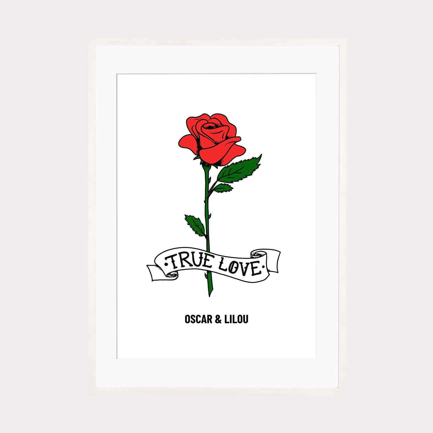 Graffiti Art | True Love Rose #1 personalisierbar