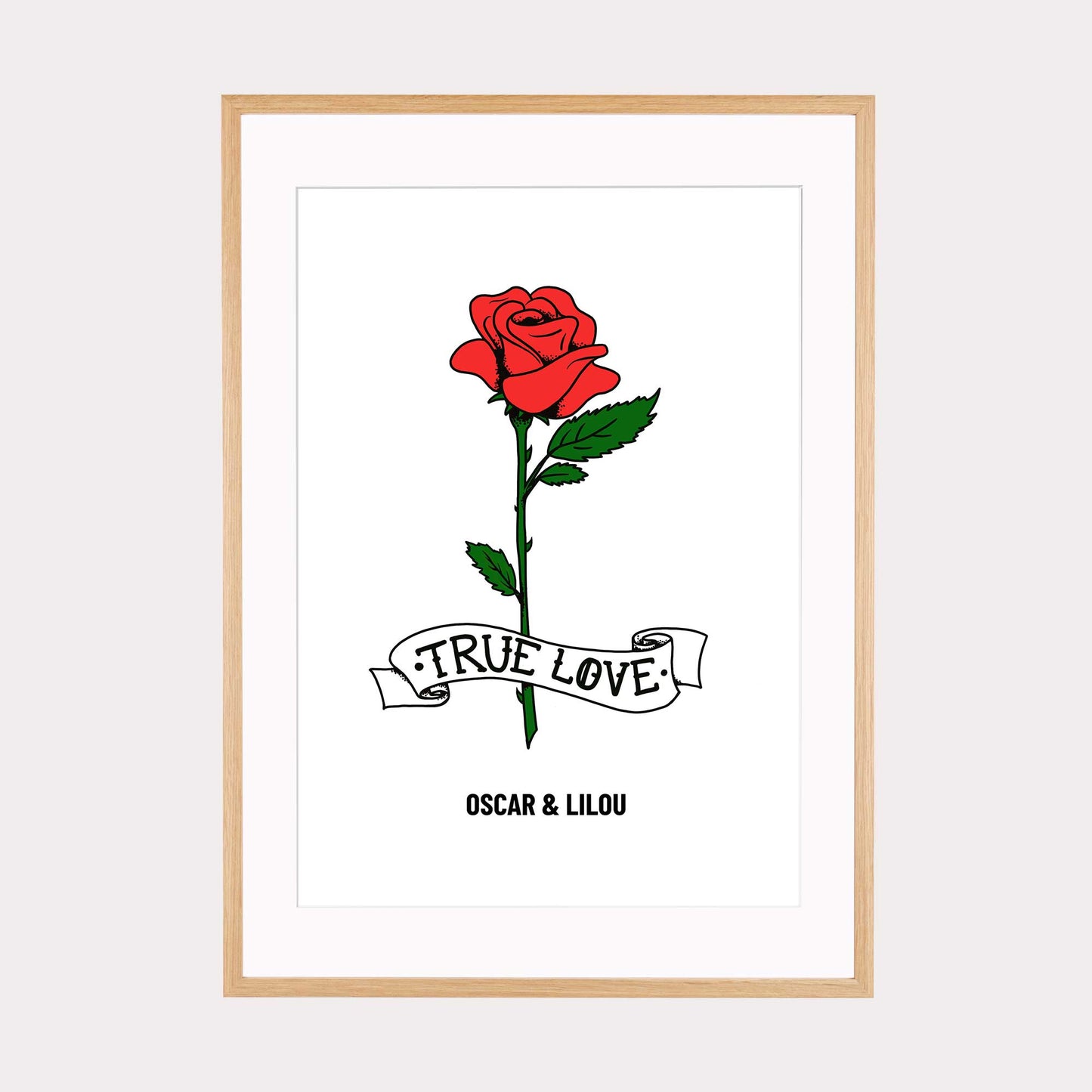 Graffiti Art | True Love Rose #1 personalisierbar