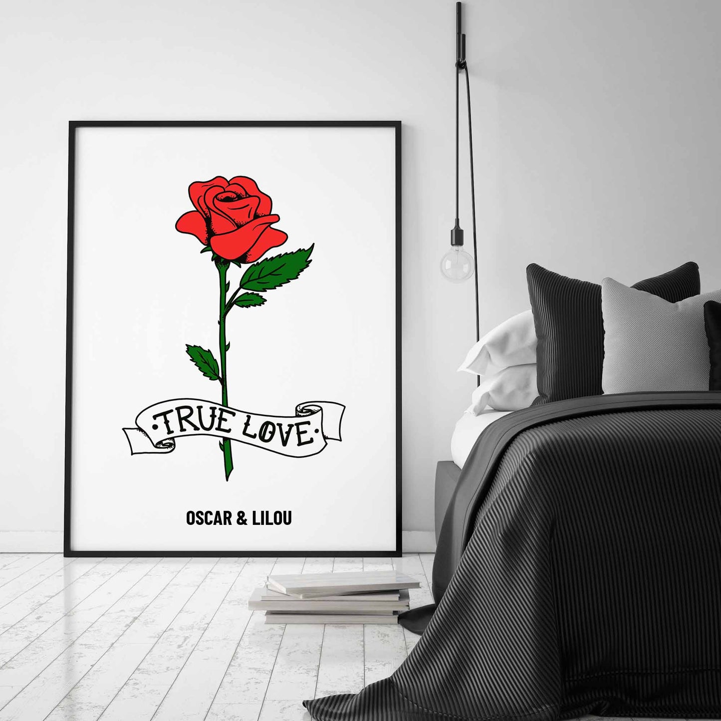 Laden Sie das Bild in den Galerie-Viewer, Graffiti Art | True Love Rose #1 personalisierbar
