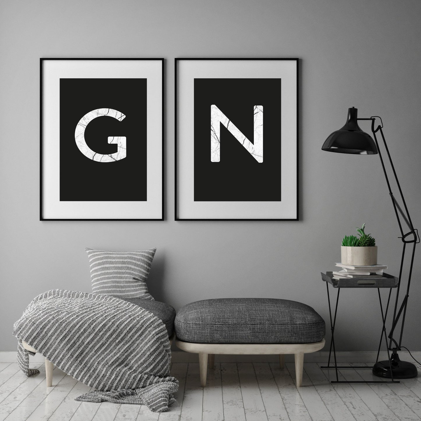 Kopie von Art Print | "Marble G" - Buchstabe Alphabet